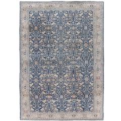 20th Century Cream 
Blue Antique Bakhtiari Rug