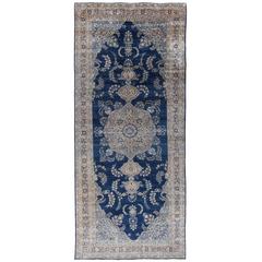 Blue Antique Kerman Runner