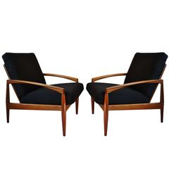 Pair of Rosewood Kai Kristiansen Paperknife Armchairs