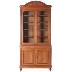 French 19th Century Fruitwood Bibliotheque