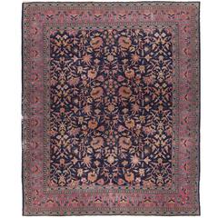20th Century Red & Blue Antique Sparta Rug