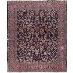 20th Century Red & Blue Antique Sparta Rug