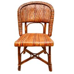 French Rattan Chair Circa 1900