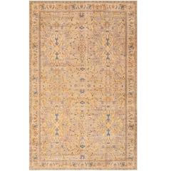 Large Polonaise Antique Indian Rug