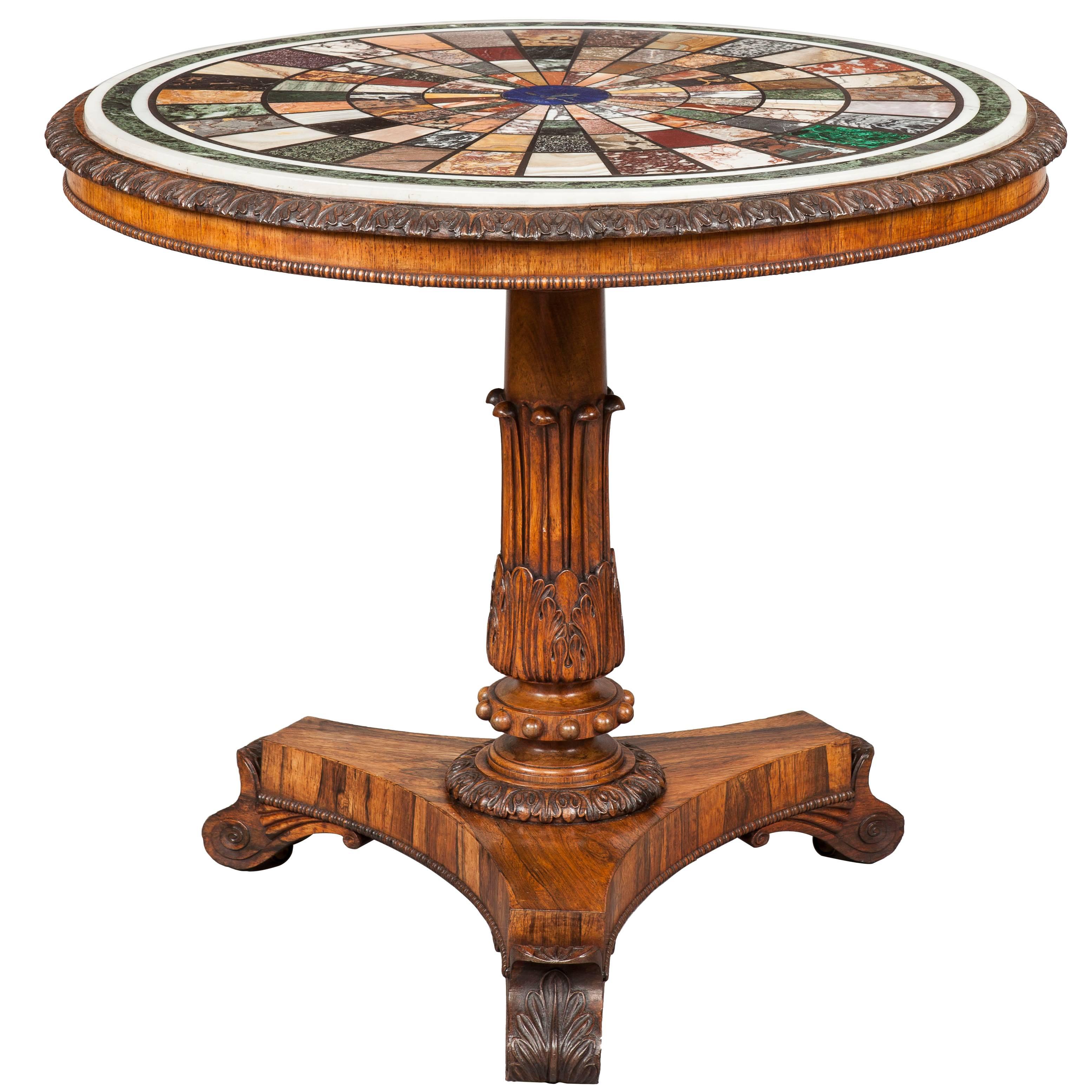 Antique Georgian Centre Table Firmly Attributed to of Gillows of Lancaster