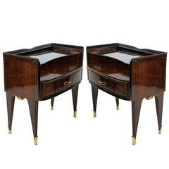 Used Pair of Italian Mid-Century Nightstands