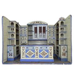 Late 19th Century German Large Doll Shop Toy Display Dollhouse