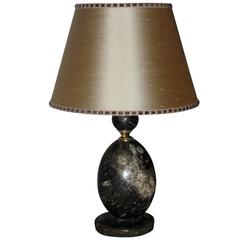 Small Fossilized-Marble Table-Lamp