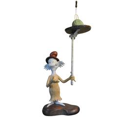 "Green Eggs and Ham, " after Leo Rijn, 2006, Polychrome Bronze Sculpture, Signed
