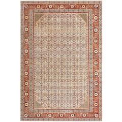 Large Antique Haji Jalili Persian Tabriz Rug 4