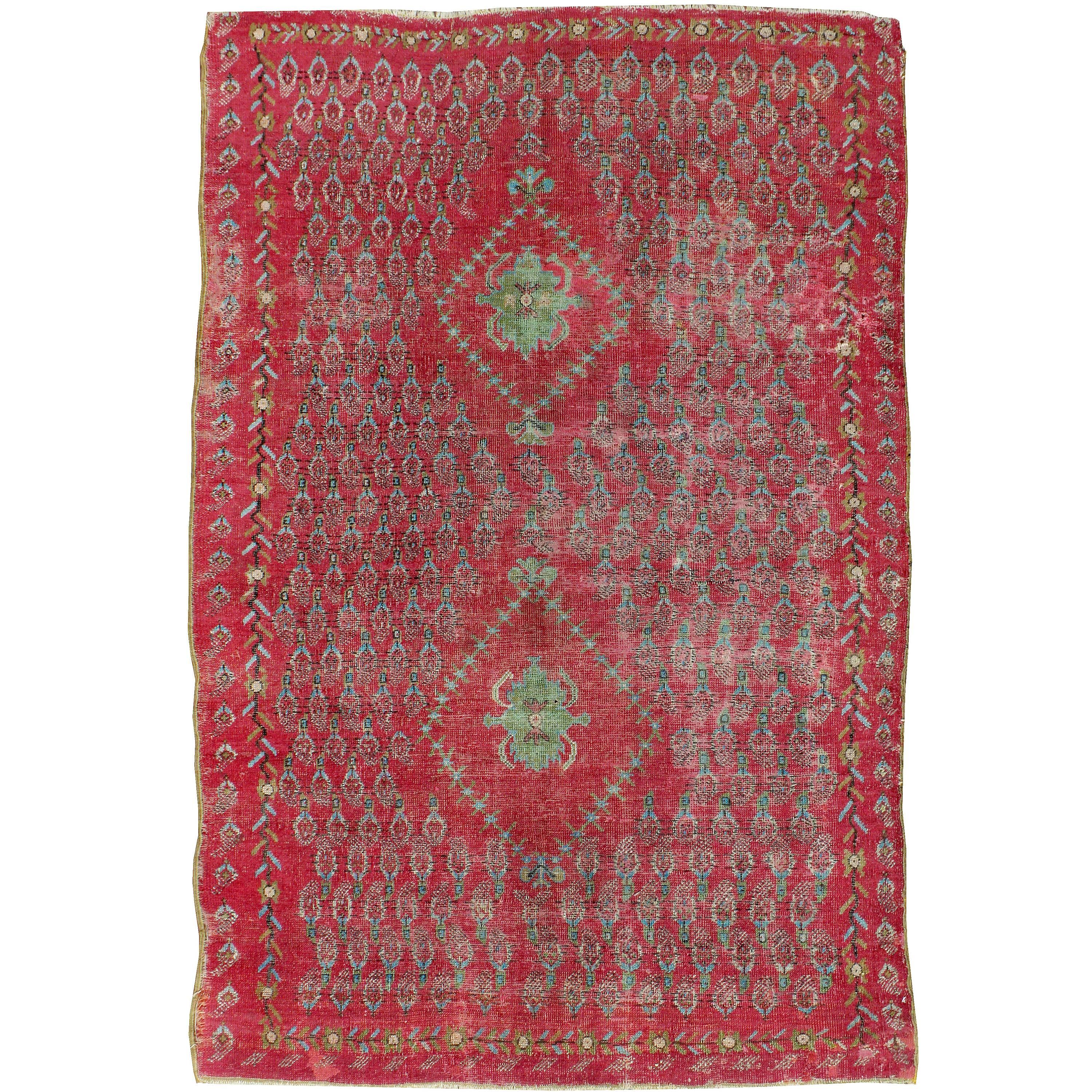 Antique Turkish Ghourdes Rug For Sale