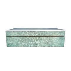 1930s English Shagreen 
Ivory Art Deco Box
