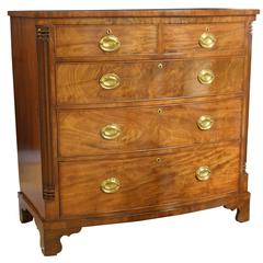 Regency Mahogany Bow Fronted Chest of Drawers