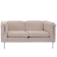 Pair of Le Corbusier Style Settee or Loveseats by Jack Cartwright