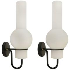 Pair of 1950s Sconces by Maison Arlus 3