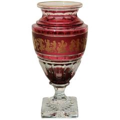 Cut-Glass Vase by Val St. Lambert