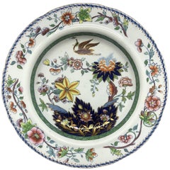Antique Davenport Chinoiserie Plate