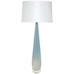 Mid-Century Murano Tall Opalescent Glass Lamp