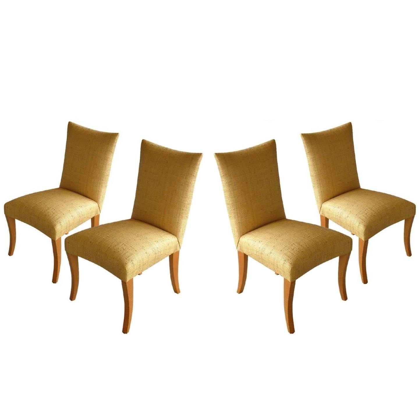 Set of Four Side Chairs by John Hutton for Donghia For Sale