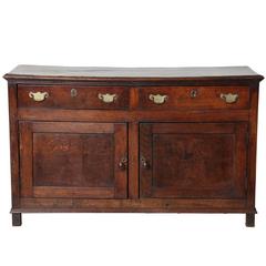 Good Georgian Oak Cabinet Low Dresser
