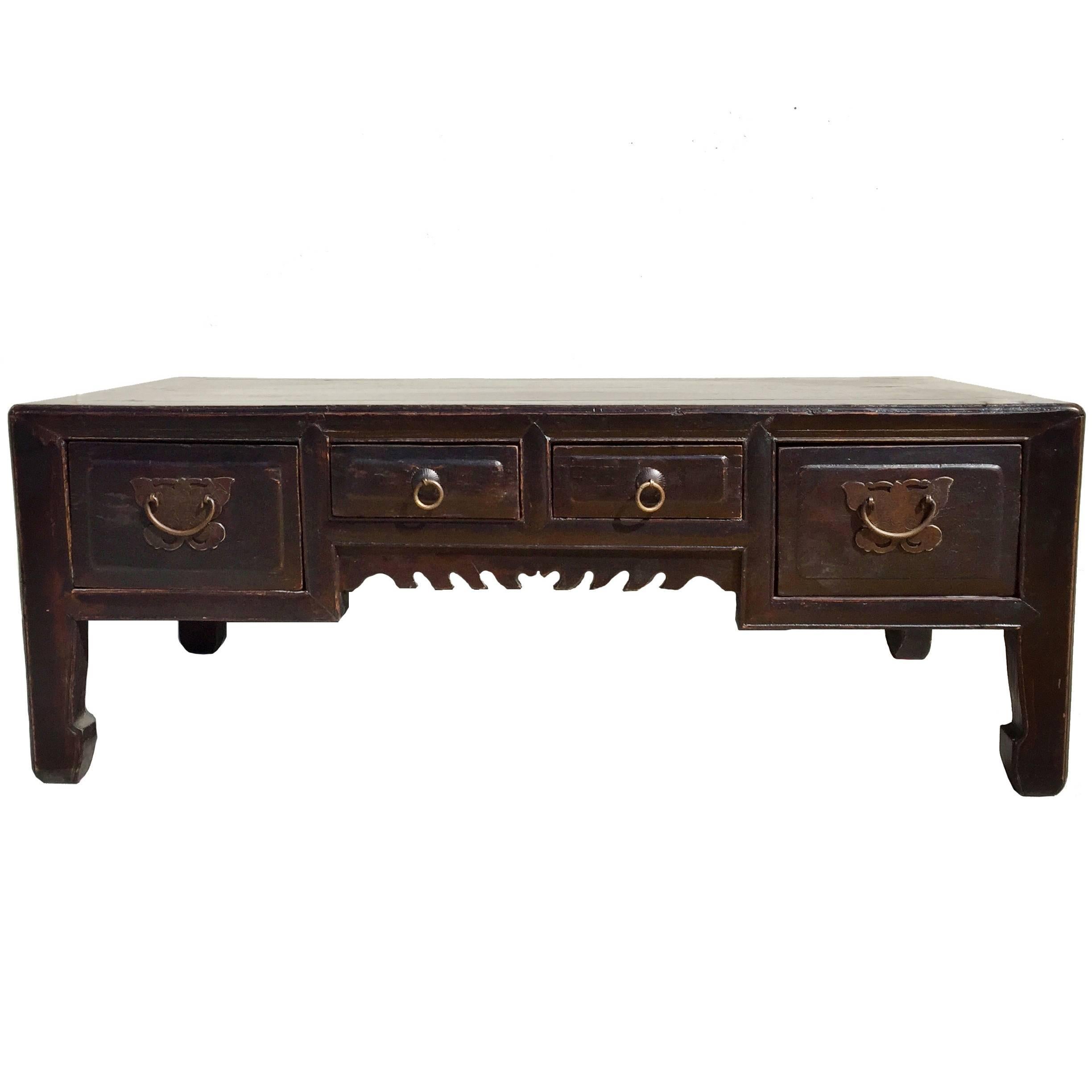 Antique Asian Coffee Table or Low Table For Sale