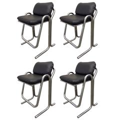 Set Four Vintage Jerry Johnson Bar Stools 9