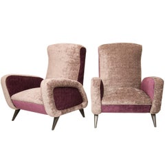Awesome Pair of Mid-Century Italian Armchairs 8