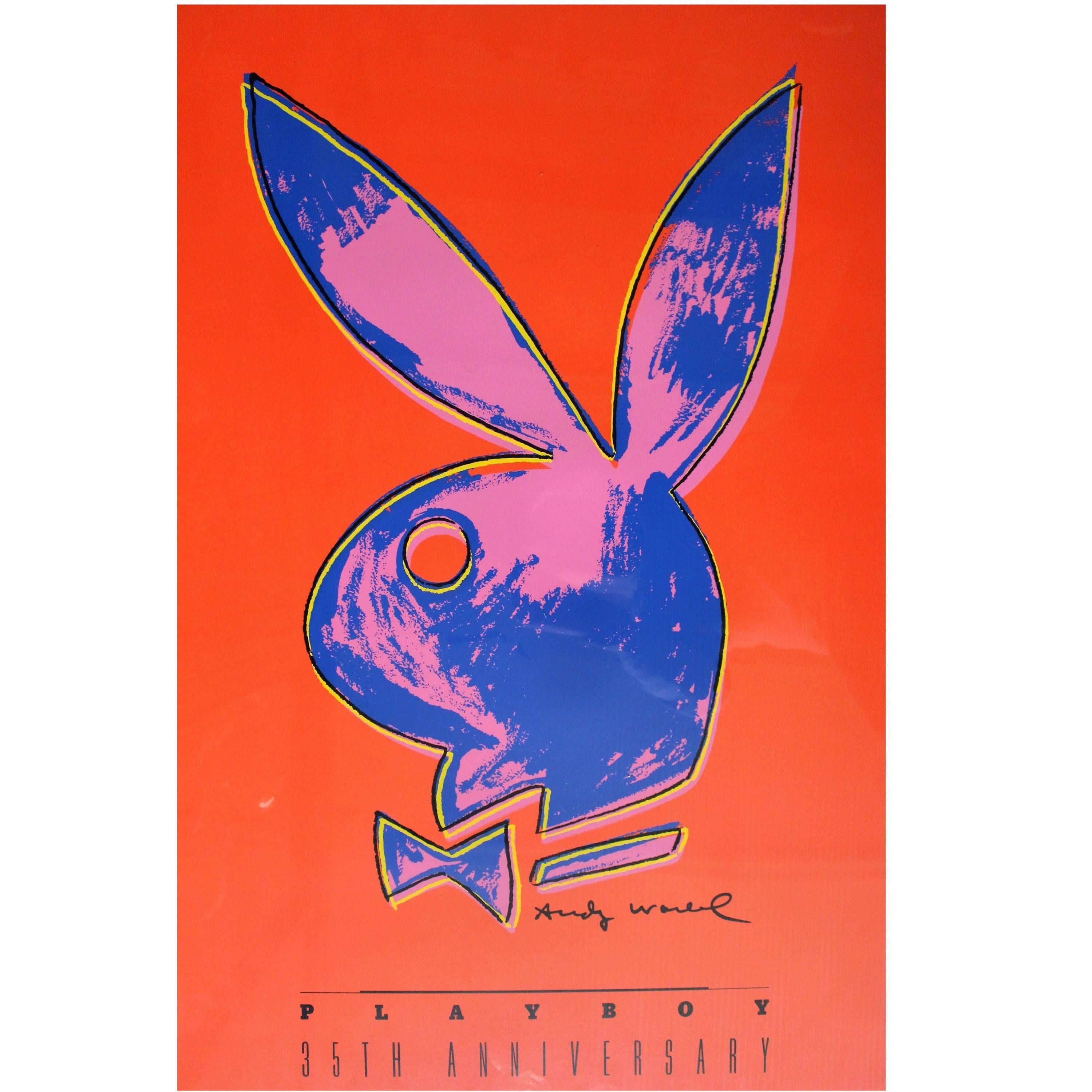 Andy Warhol - Affiche du 35e anniversaire du Playboy en vente