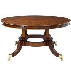 Large Walnut Extending Jupe Dining Table