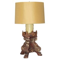 Italian 20th Century Gilded Lamp