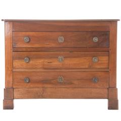 French 19th Century Walnut Empire Commode