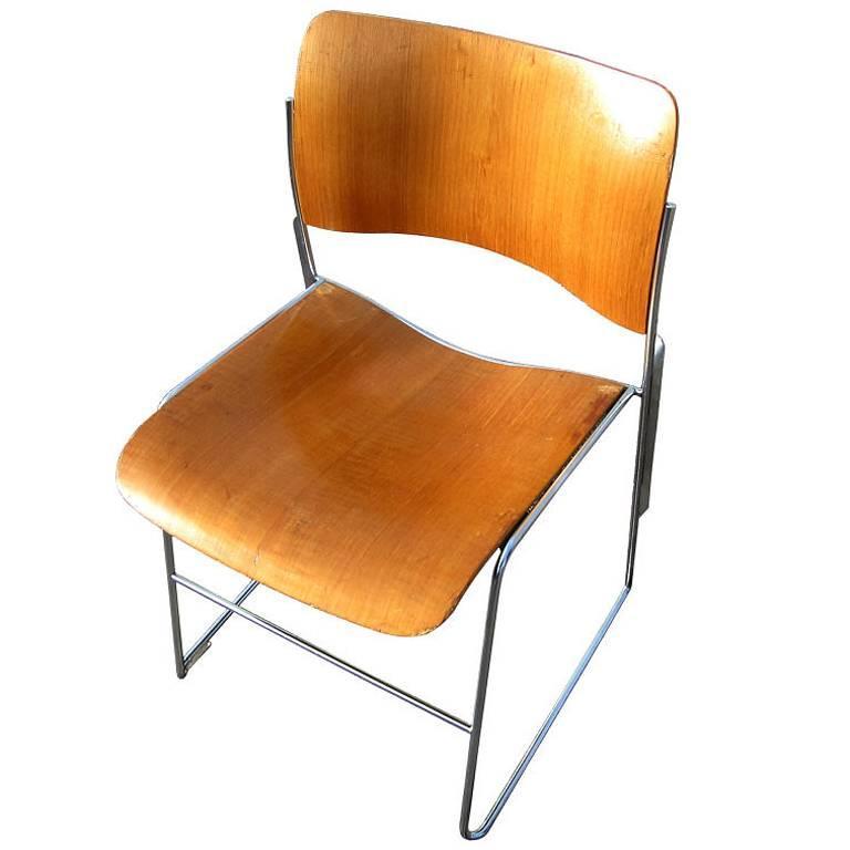 Vintage MidCentury Rowland Stacking Chair For Sale at 1stDibs
