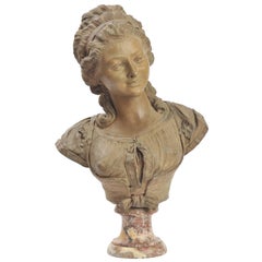 19th Century French Terracotta Bust