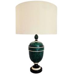 Painted Ceramic Table Lamp