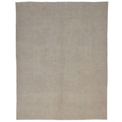 Modern Oushak Style Rug with Transitional Style in Muted Colors