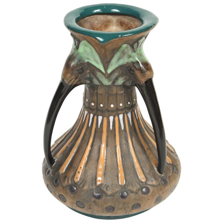 Antique Amphora Pottery Art Nouveau Vase at 1stDibs