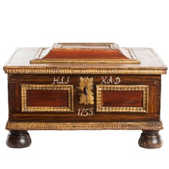 18th Century Painted Bible Box