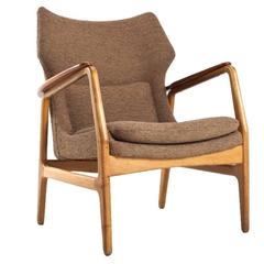 Aksel Bender Madsen Bovenkamp Wingback Lounge Chair, 1960s