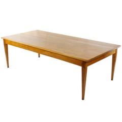 Cherry and Beechwood Dining Table, Late Biedermeier, circa 1850, 10-12 Person