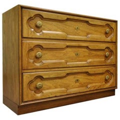 Drexel Heritage Hollywood Regency Bachelor Chest Bedside Commode Dresser