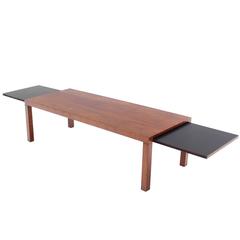 Mid-Century Modern Expandable Walnut Coffee Table by Directional