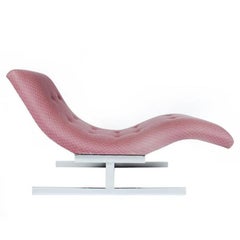 American Floating 'Wave' Chaise Longue after Milo Baughman for Carsons