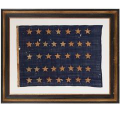 U.S. Navy Jack With 37 Stars an Entirely Hand-Sewn Example Made by Annin