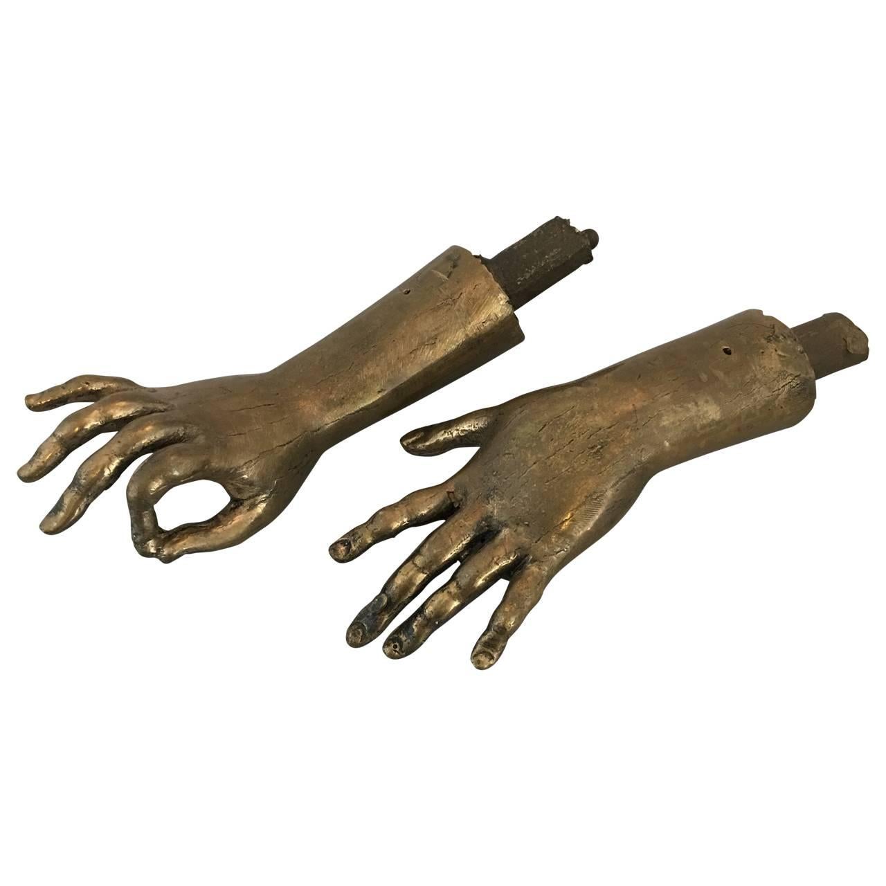 Pair of Sculptured Hands