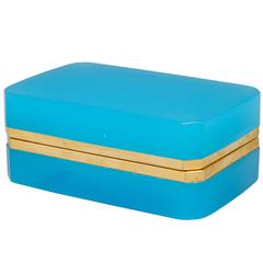 Cenedese Beautiful Blue Glass Box