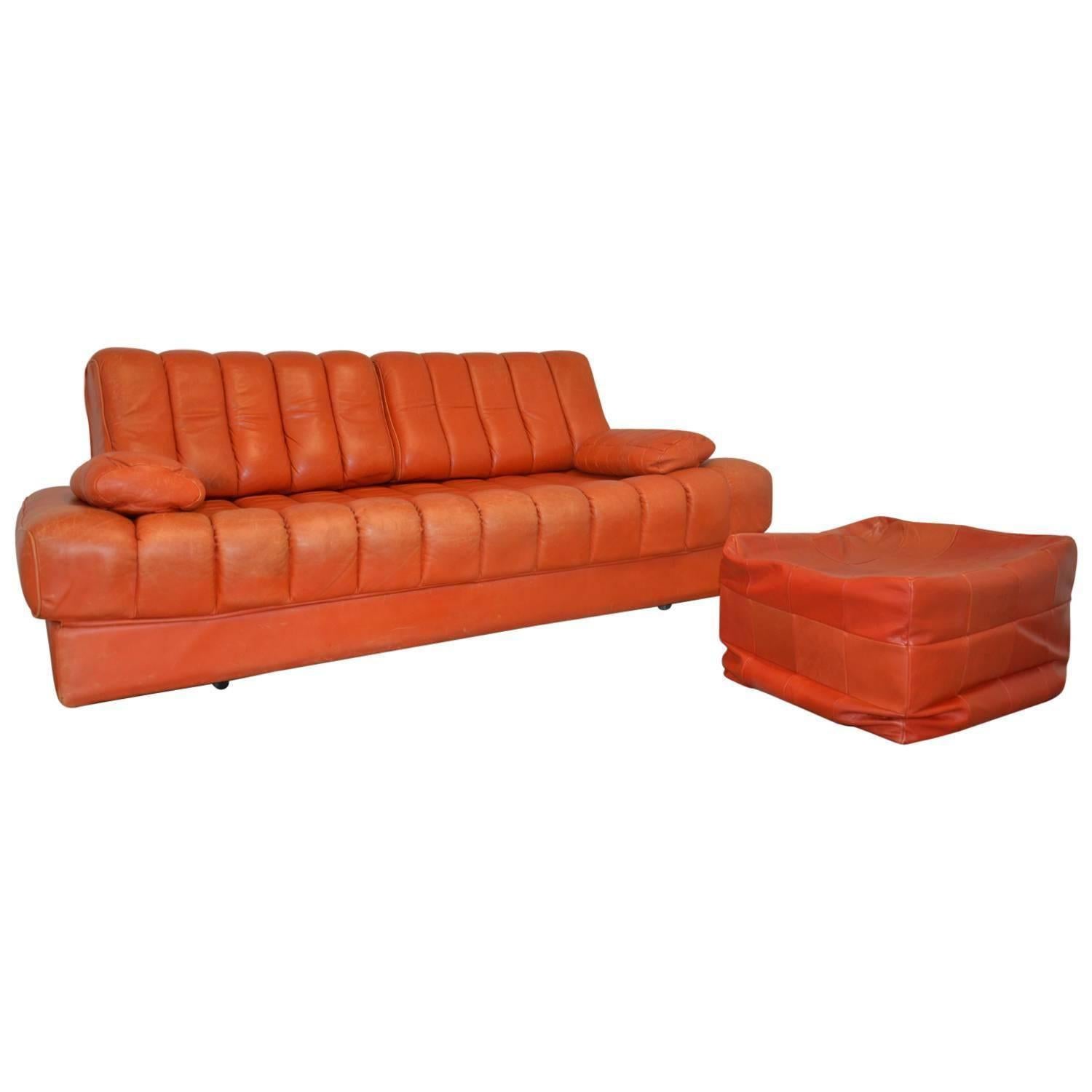 Vintage de Sede DS 85 Daybed and Sofa and loveseat, Switzerland 1970`s  For Sale