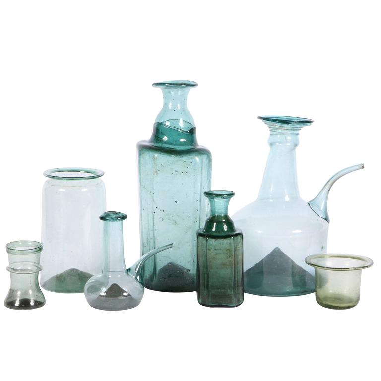 Collection of Seven European 16th17th Century Glass Vessels at 1stDibs