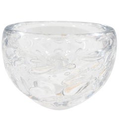 Kosta Decorative Glass Bowl with Controlled Bubbles