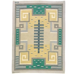 20th Century Swedish Flat-Weave Carpet by Agda Osterberg
