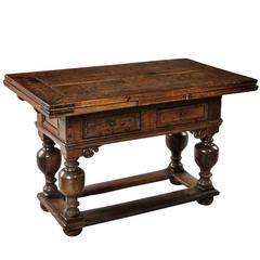 Dutch 18th Century Oak Withdraw Table
